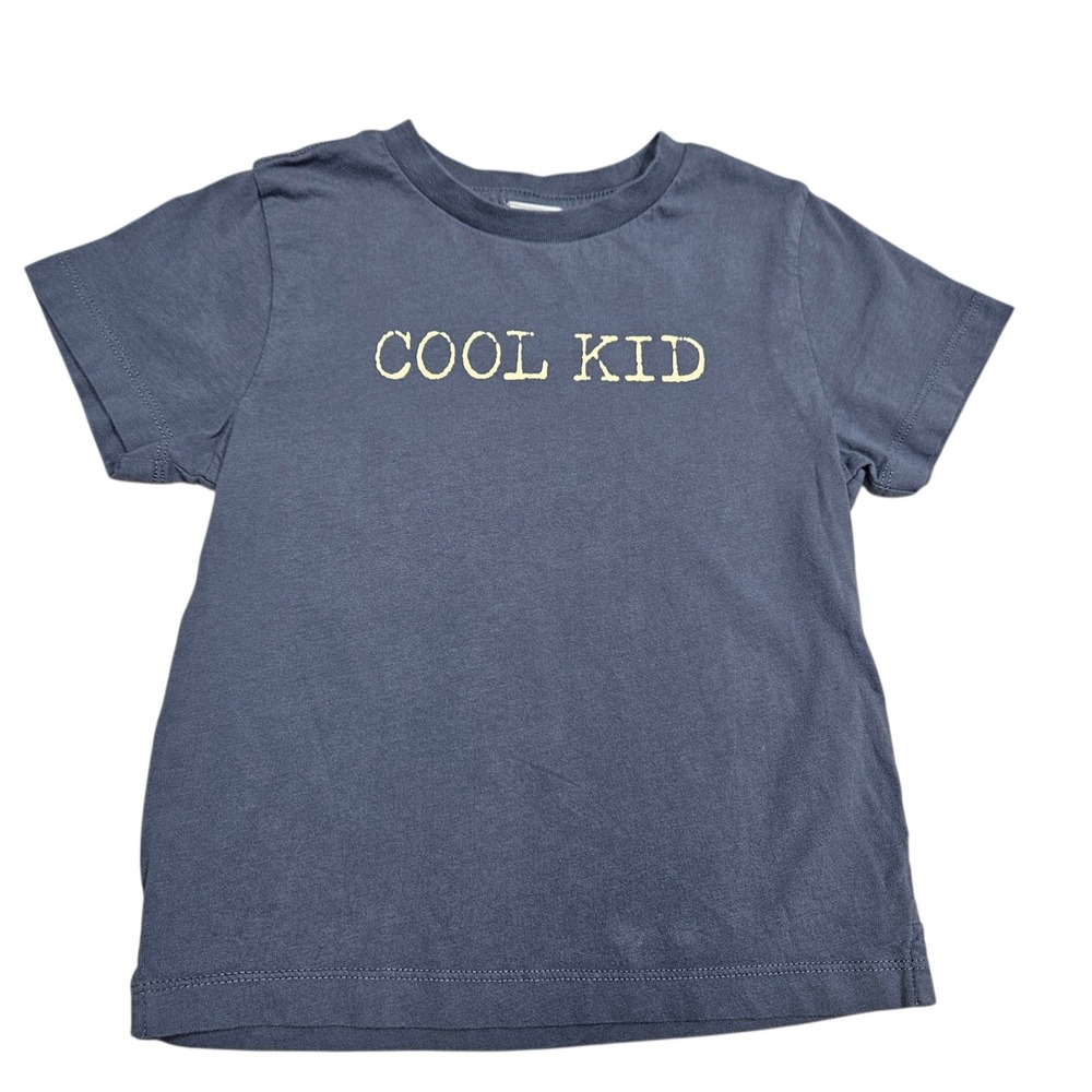 NORDSTROM Kids T Shirt Size 3 Cool‎ Kid Blue Short Sleeve Cotton